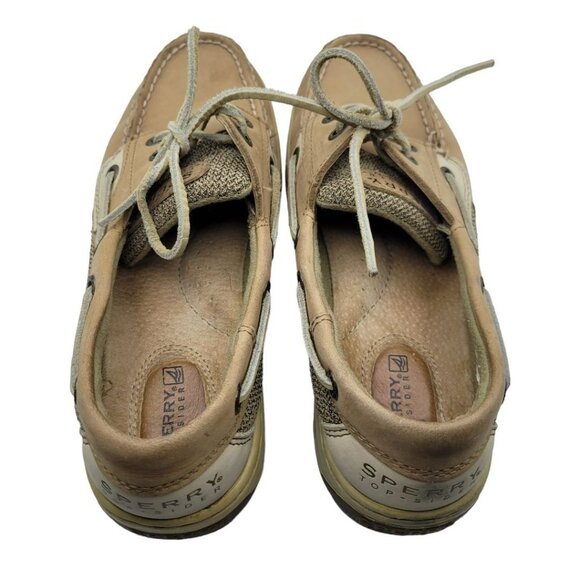 Sperry Top Sider Boat Shoe Women 6.5 Leather 9276619 Summer Slip On Casual Brown - Picture 4 of 8